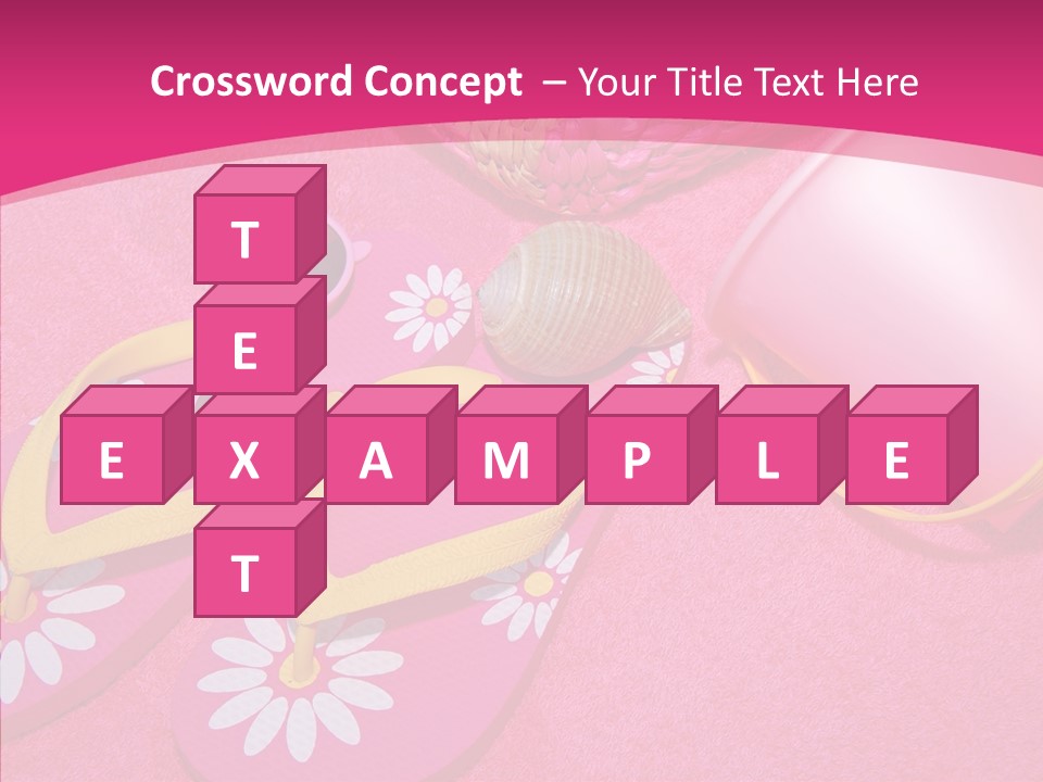 Seashell Florida Poolside PowerPoint Template