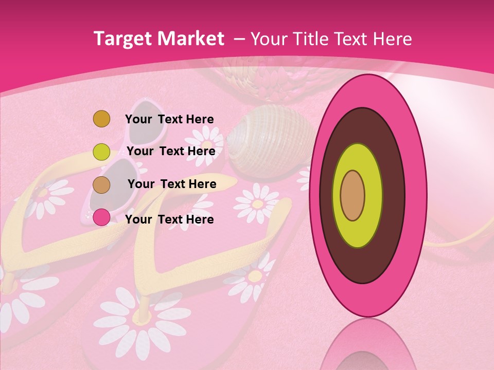 Seashell Florida Poolside PowerPoint Template