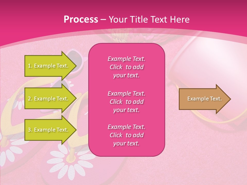 Seashell Florida Poolside PowerPoint Template