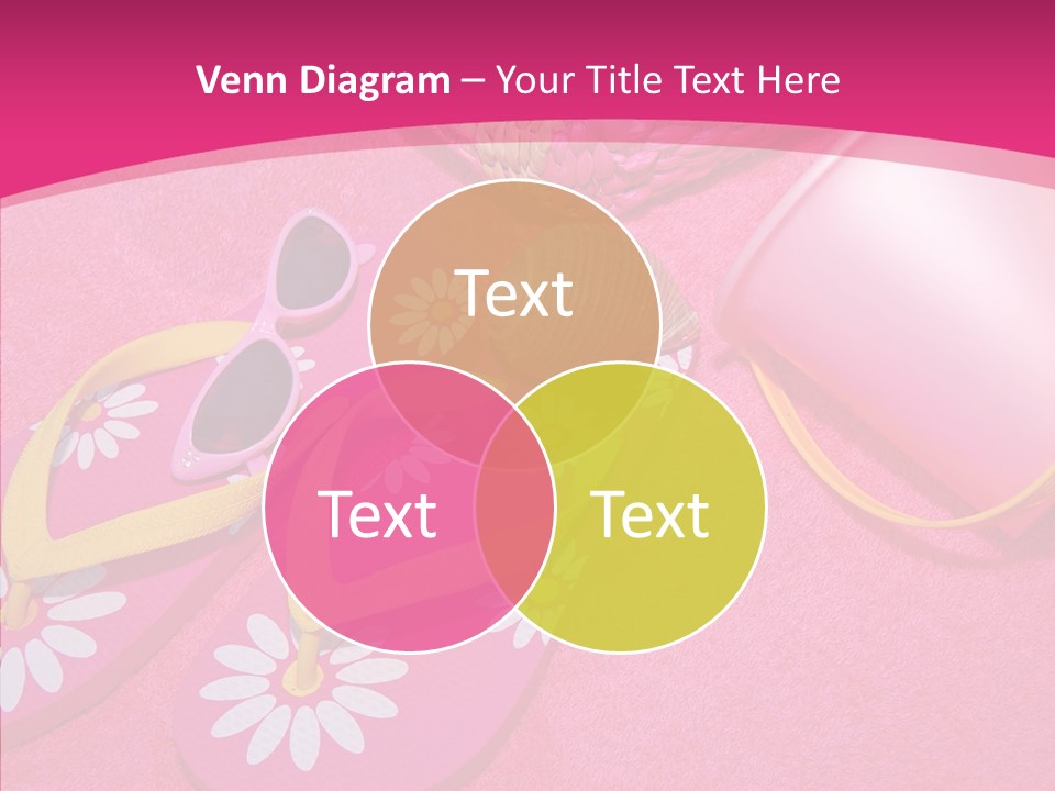 Seashell Florida Poolside PowerPoint Template