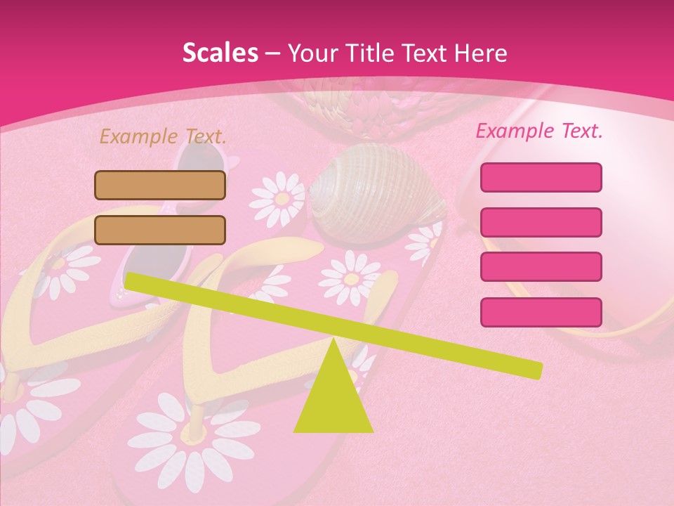 Seashell Florida Poolside PowerPoint Template