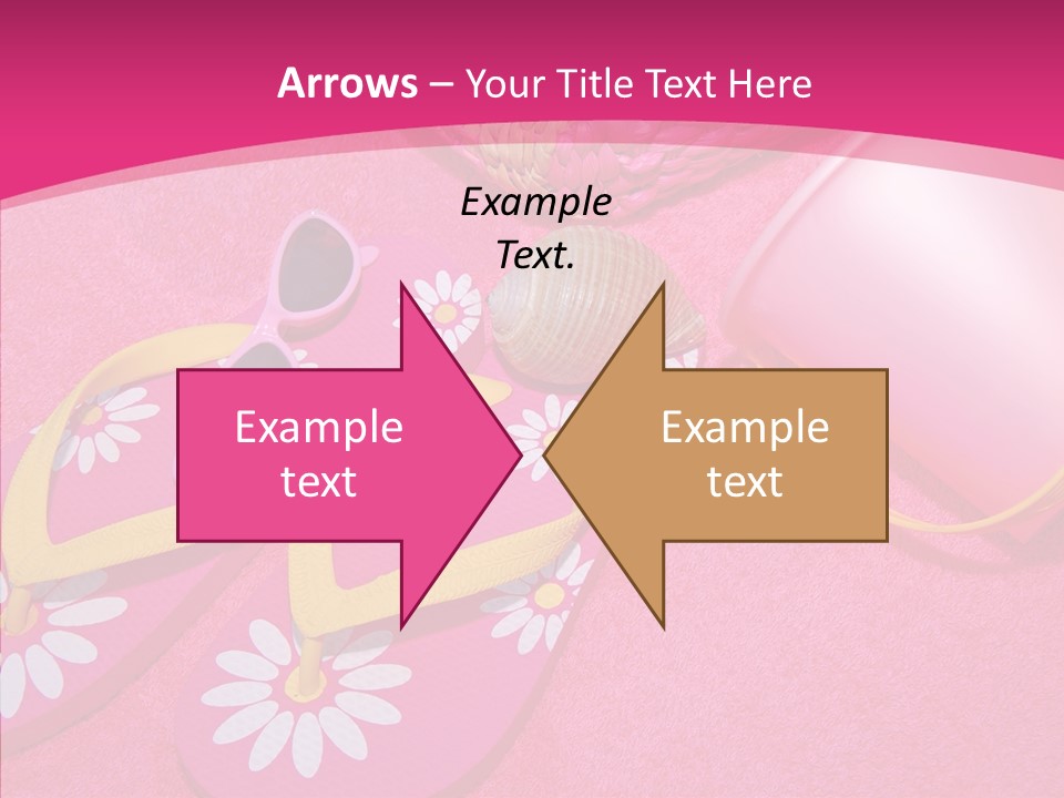 Seashell Florida Poolside PowerPoint Template