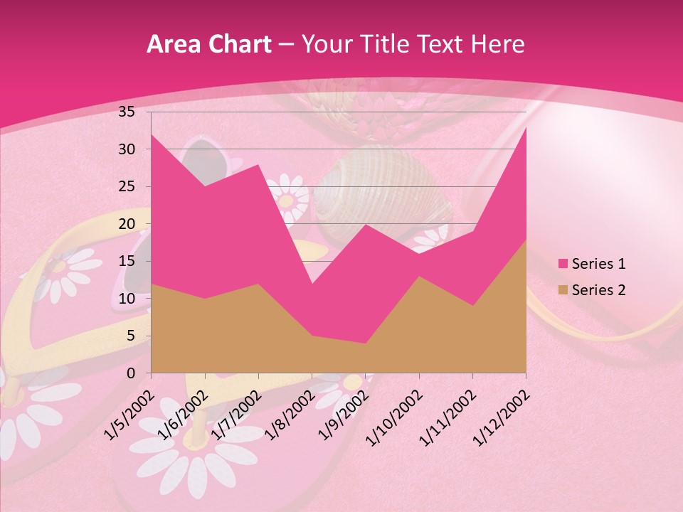 Seashell Florida Poolside PowerPoint Template