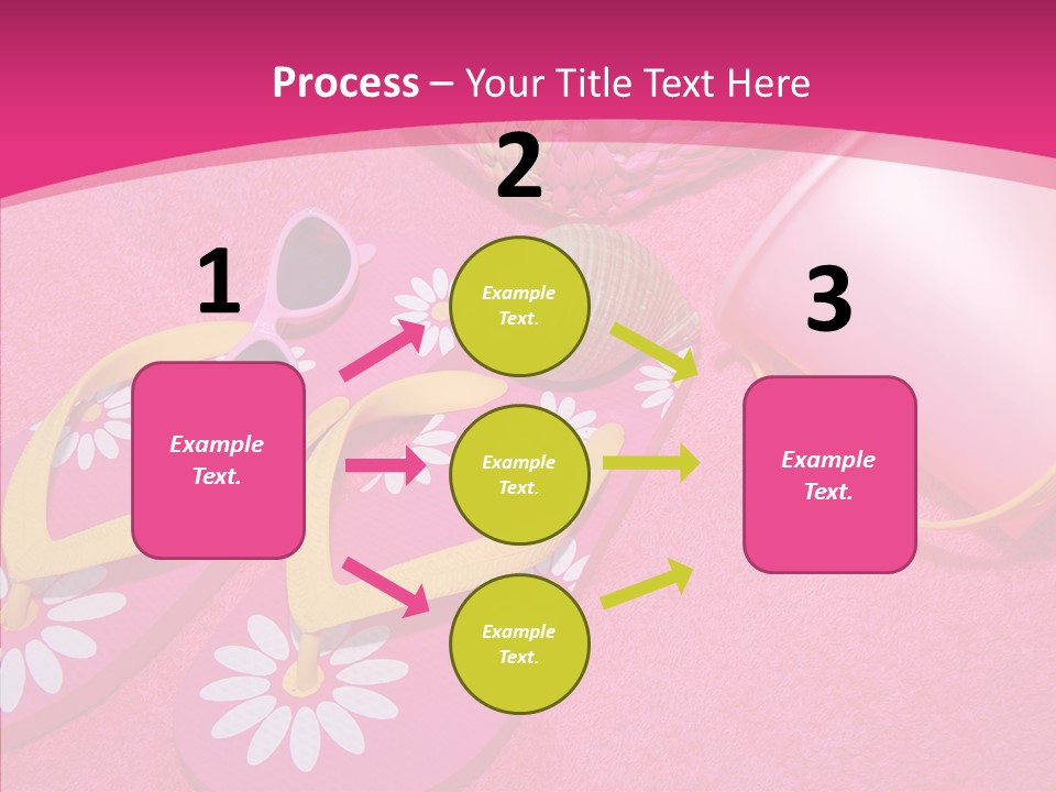 Seashell Florida Poolside PowerPoint Template