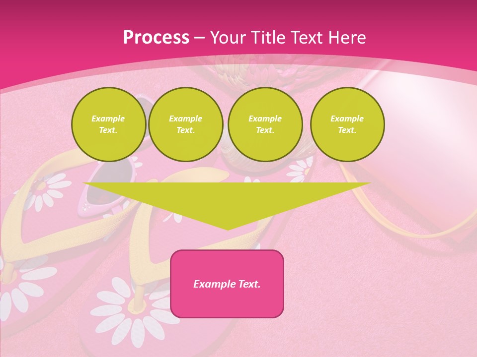 Seashell Florida Poolside PowerPoint Template