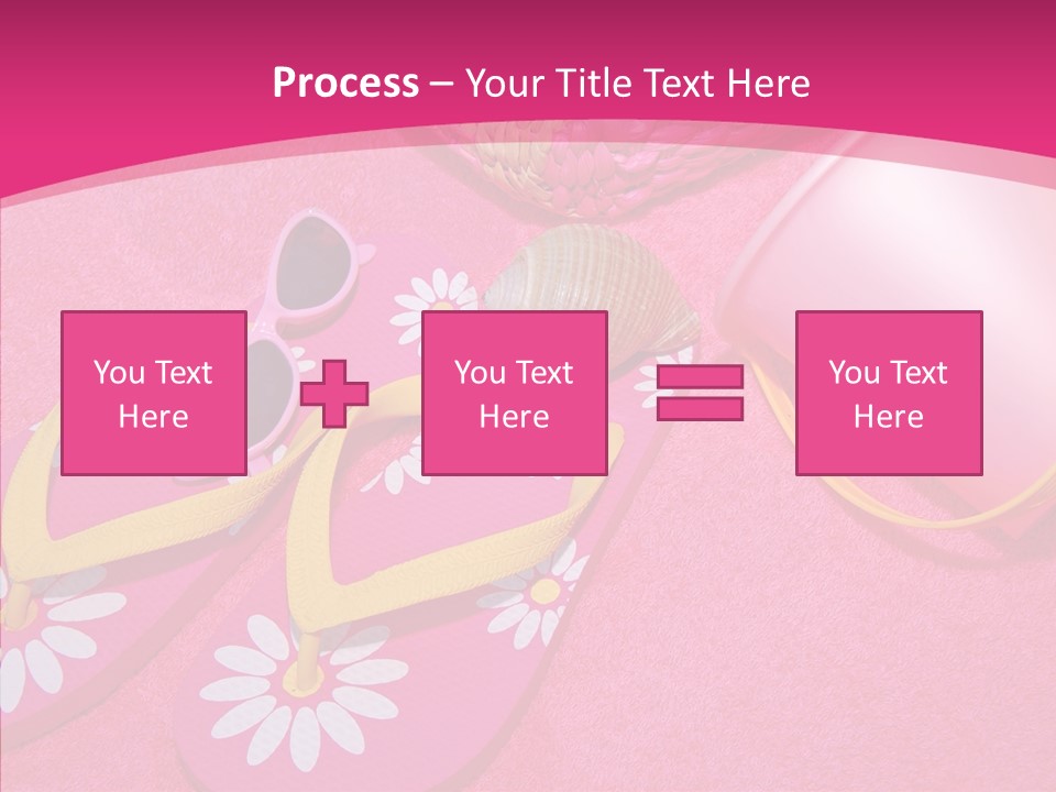 Seashell Florida Poolside PowerPoint Template