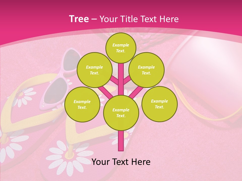 Seashell Florida Poolside PowerPoint Template