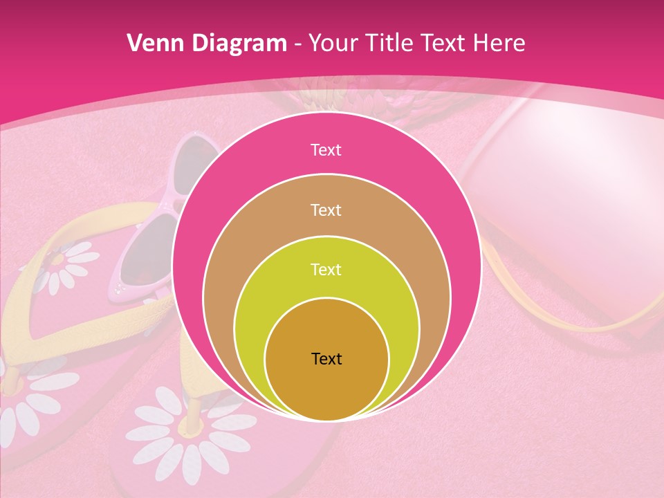 Seashell Florida Poolside PowerPoint Template