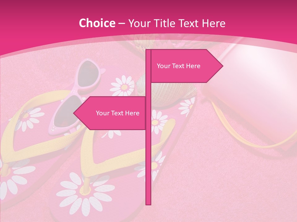 Seashell Florida Poolside PowerPoint Template