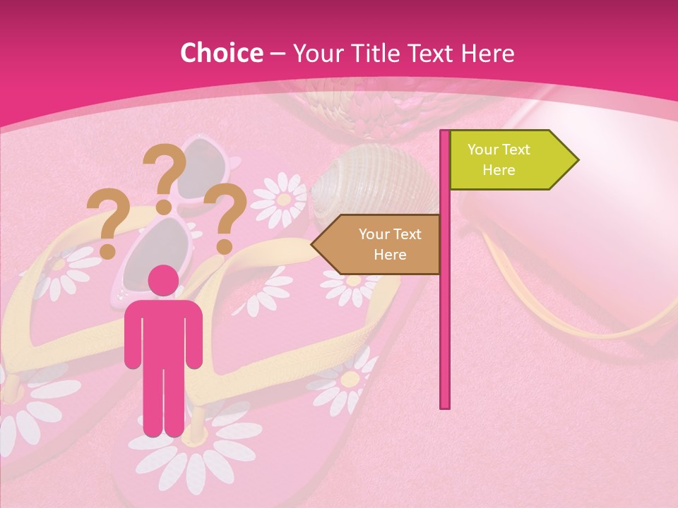 Seashell Florida Poolside PowerPoint Template