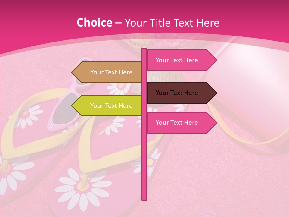 Seashell Florida Poolside PowerPoint Template