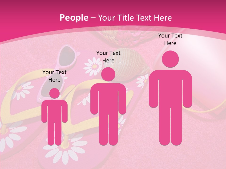 Seashell Florida Poolside PowerPoint Template