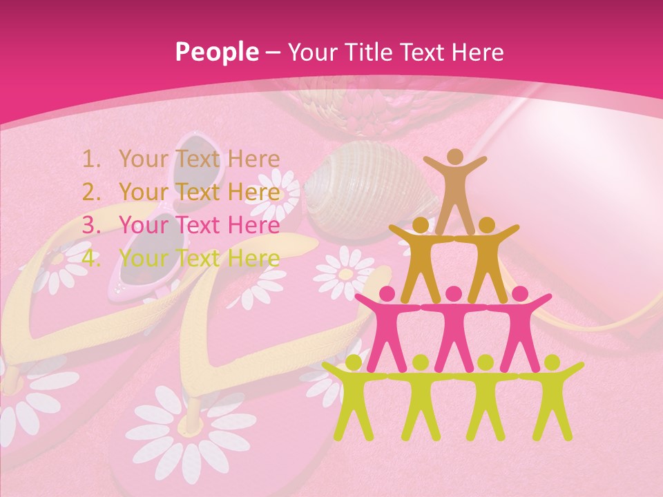 Seashell Florida Poolside PowerPoint Template