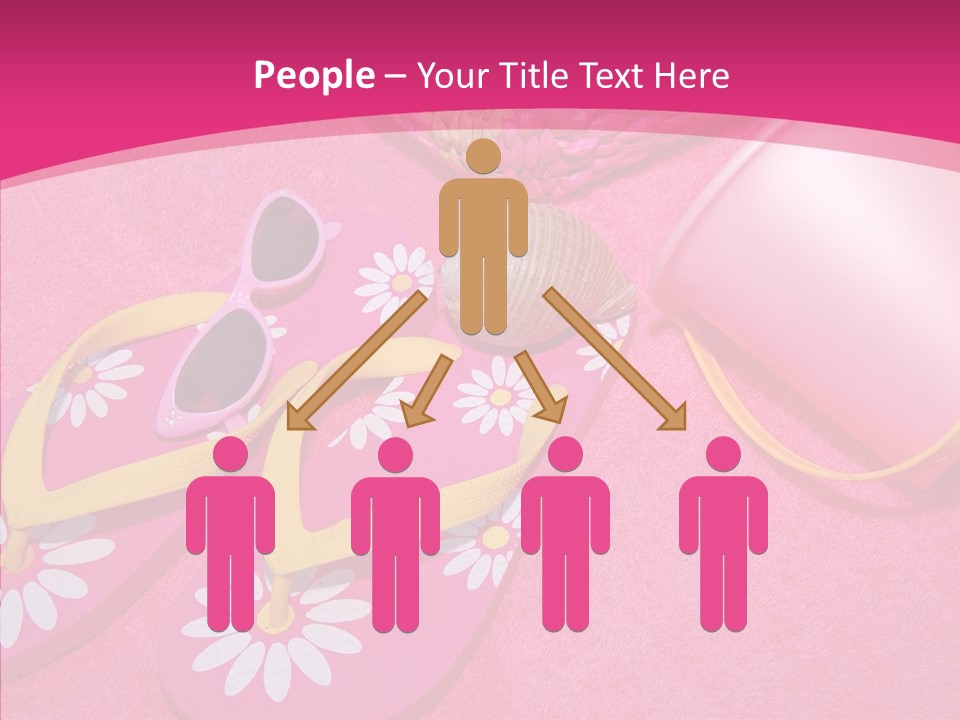 Seashell Florida Poolside PowerPoint Template