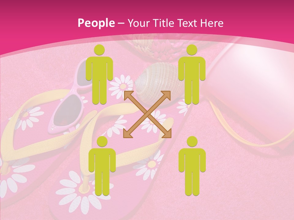 Seashell Florida Poolside PowerPoint Template