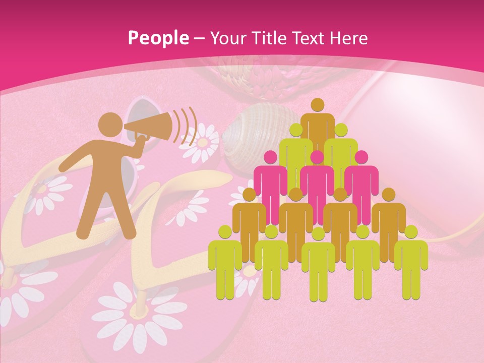 Seashell Florida Poolside PowerPoint Template