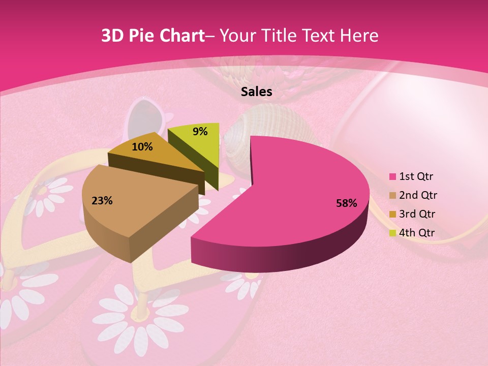 Seashell Florida Poolside PowerPoint Template