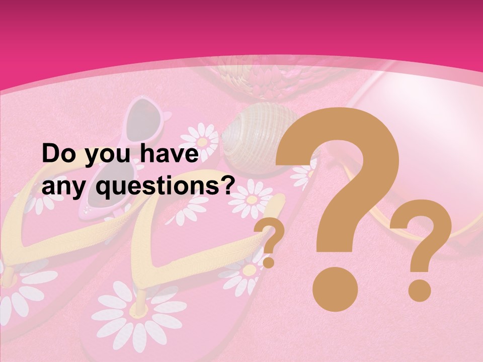 Seashell Florida Poolside PowerPoint Template