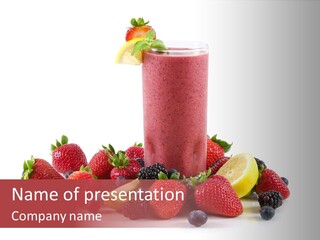 Ripe Shake White PowerPoint Template