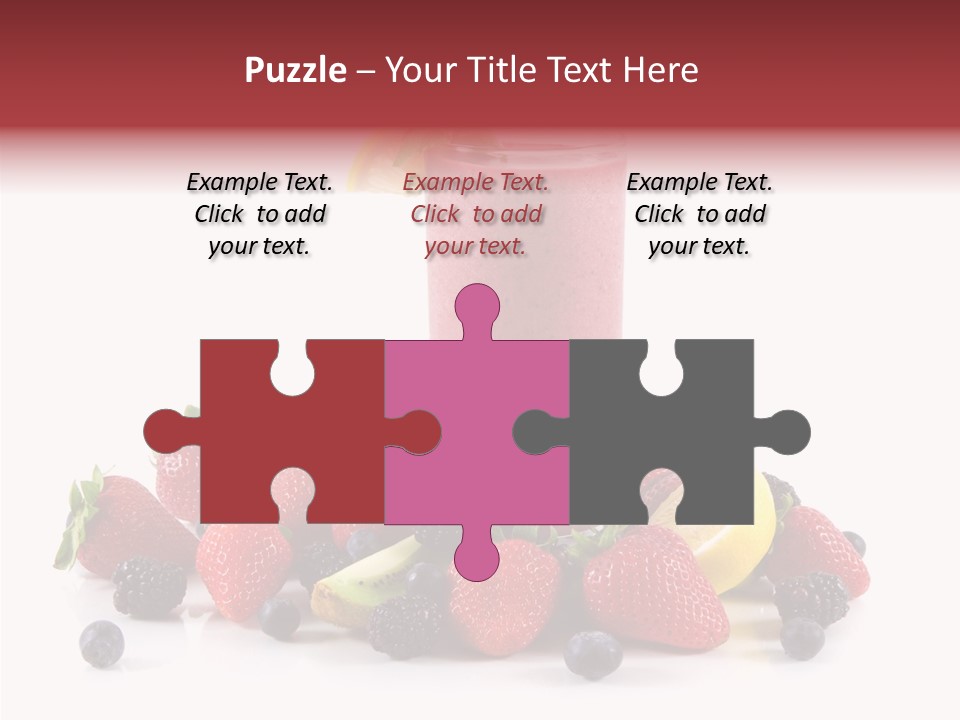 Ripe Shake White PowerPoint Template