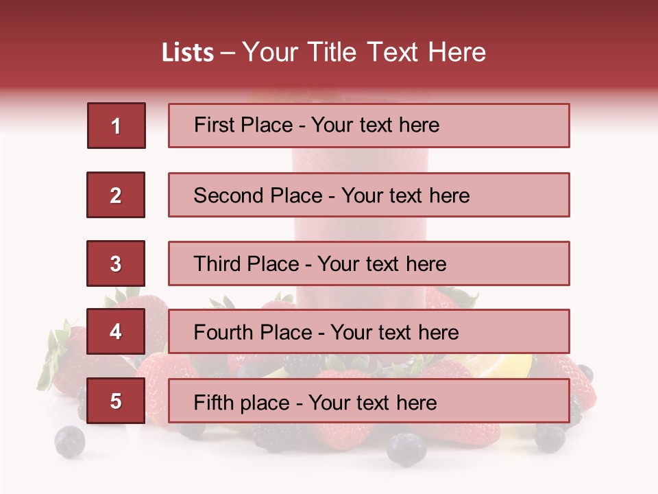 Ripe Shake White PowerPoint Template