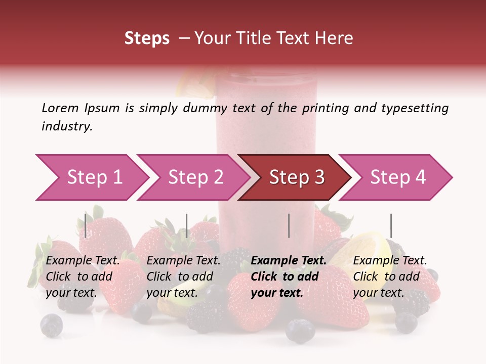 Ripe Shake White PowerPoint Template
