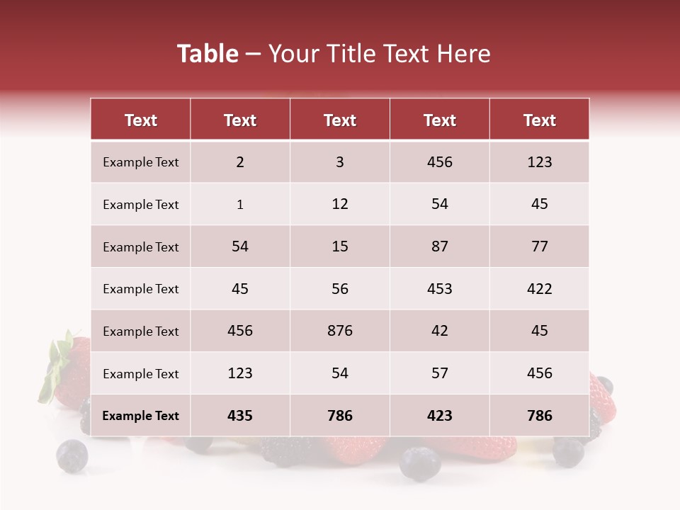 Ripe Shake White PowerPoint Template