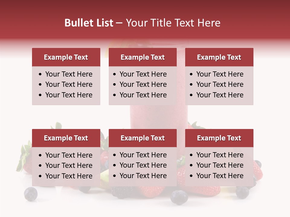 Ripe Shake White PowerPoint Template