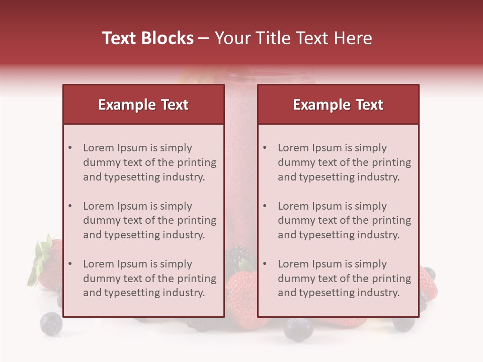 Ripe Shake White PowerPoint Template