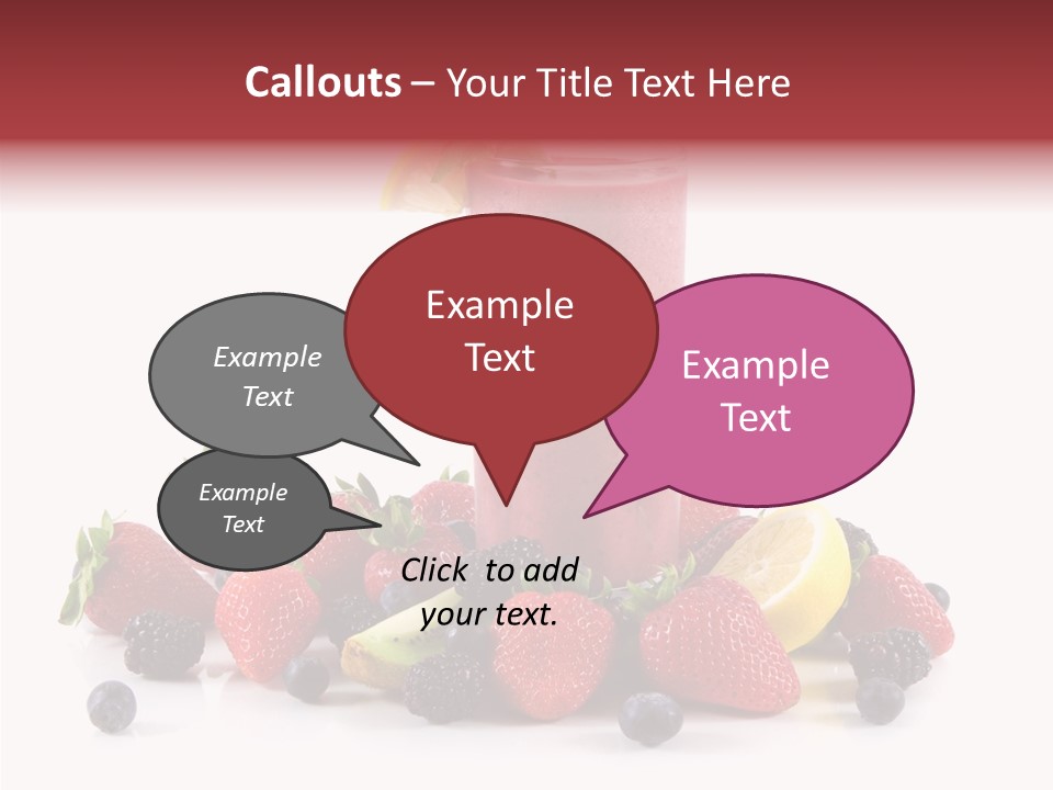 Ripe Shake White PowerPoint Template