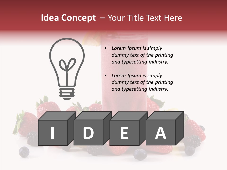 Ripe Shake White PowerPoint Template