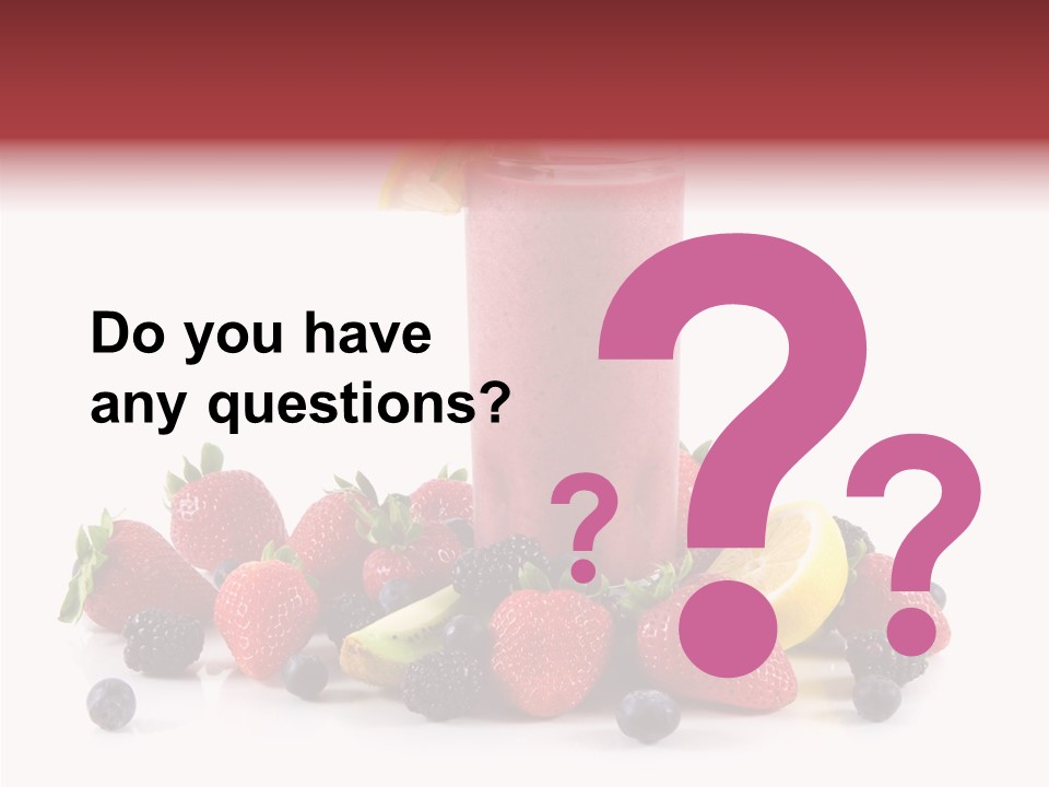 Ripe Shake White PowerPoint Template