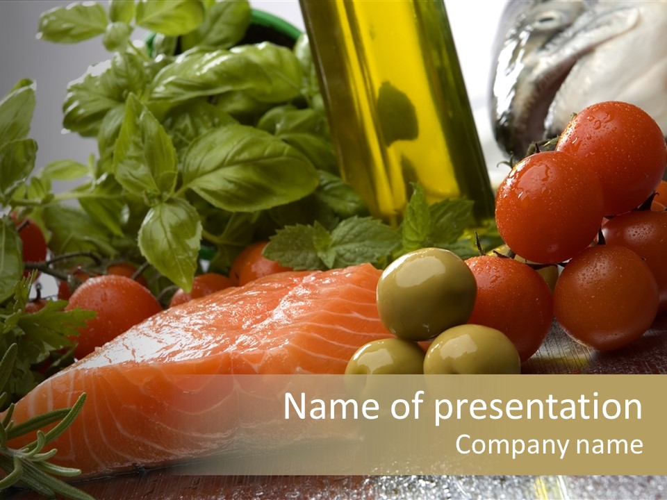 Fresh Health Dinner PowerPoint Template