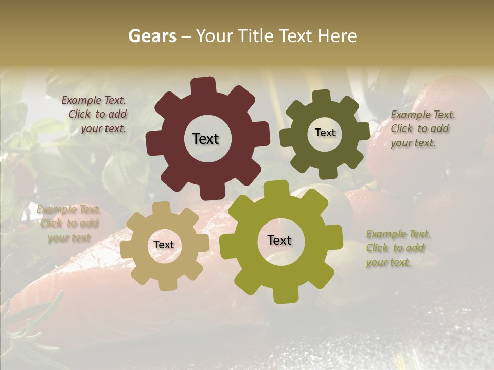 Fresh Health Dinner PowerPoint Template