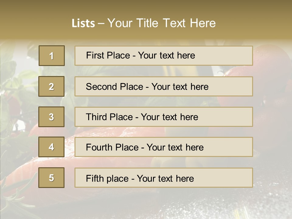 Fresh Health Dinner PowerPoint Template
