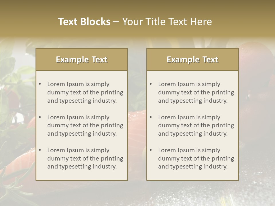 Fresh Health Dinner PowerPoint Template