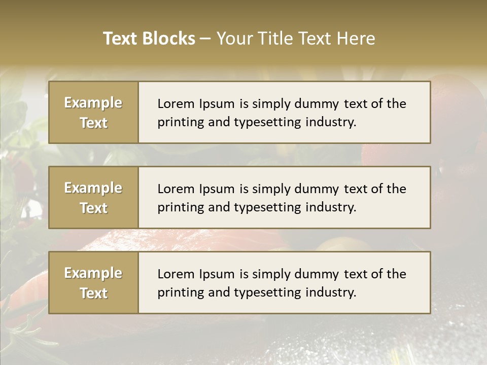 Fresh Health Dinner PowerPoint Template