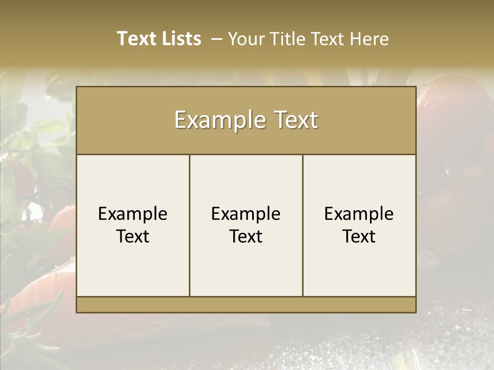 Fresh Health Dinner PowerPoint Template
