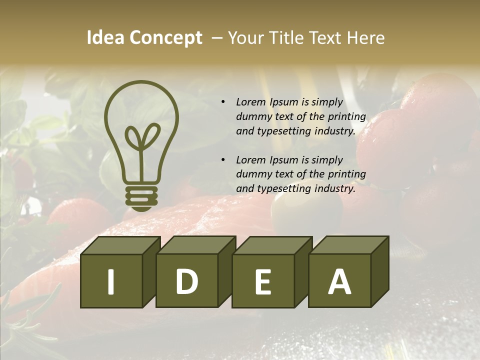 Fresh Health Dinner PowerPoint Template