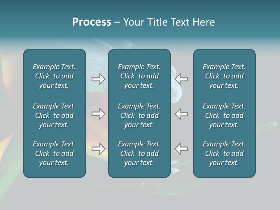 Animal Tulip Lizard PowerPoint Template