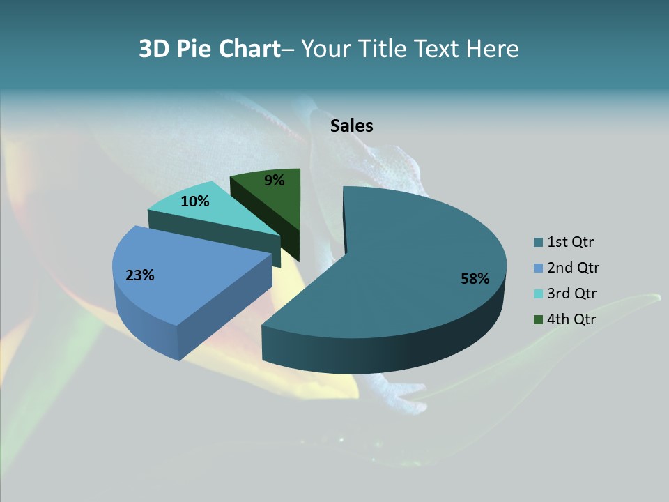 Animal Tulip Lizard PowerPoint Template