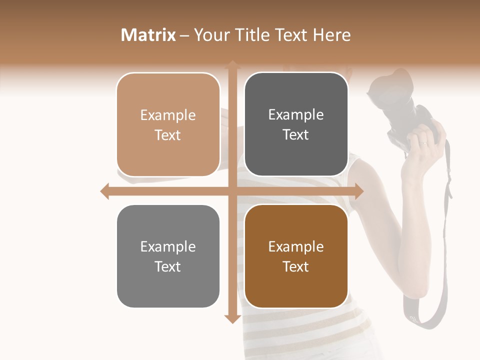 Beauty White Caucasian PowerPoint Template