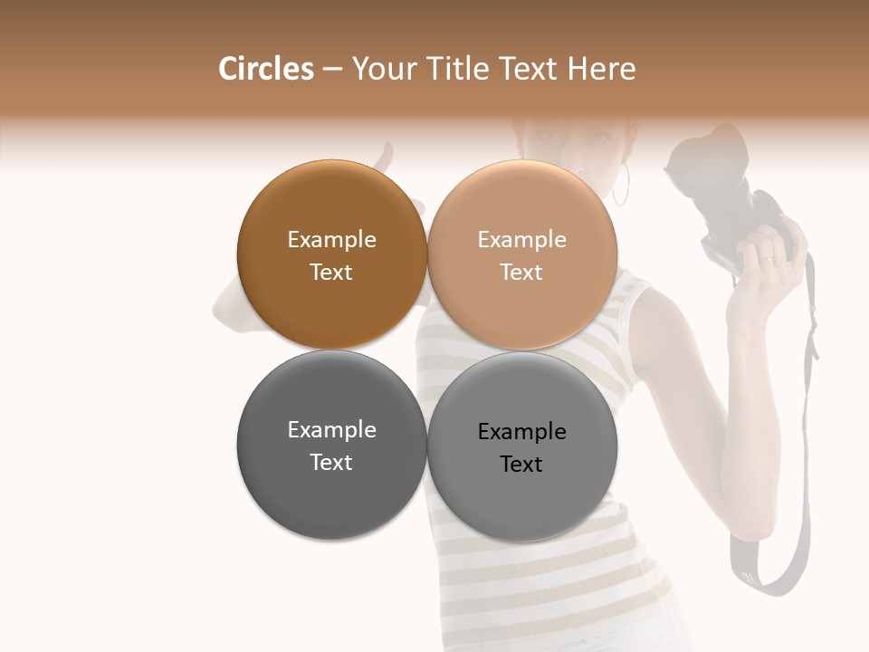 Beauty White Caucasian PowerPoint Template