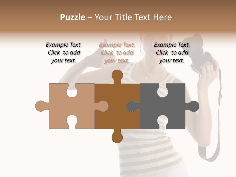 Beauty White Caucasian PowerPoint Template