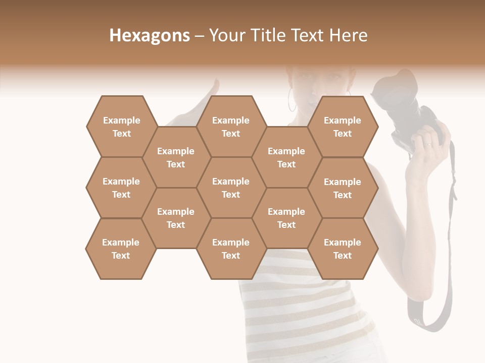 Beauty White Caucasian PowerPoint Template