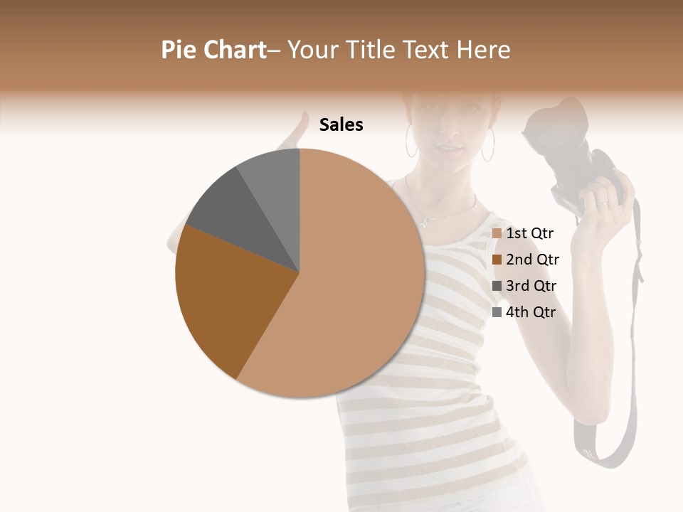 Beauty White Caucasian PowerPoint Template