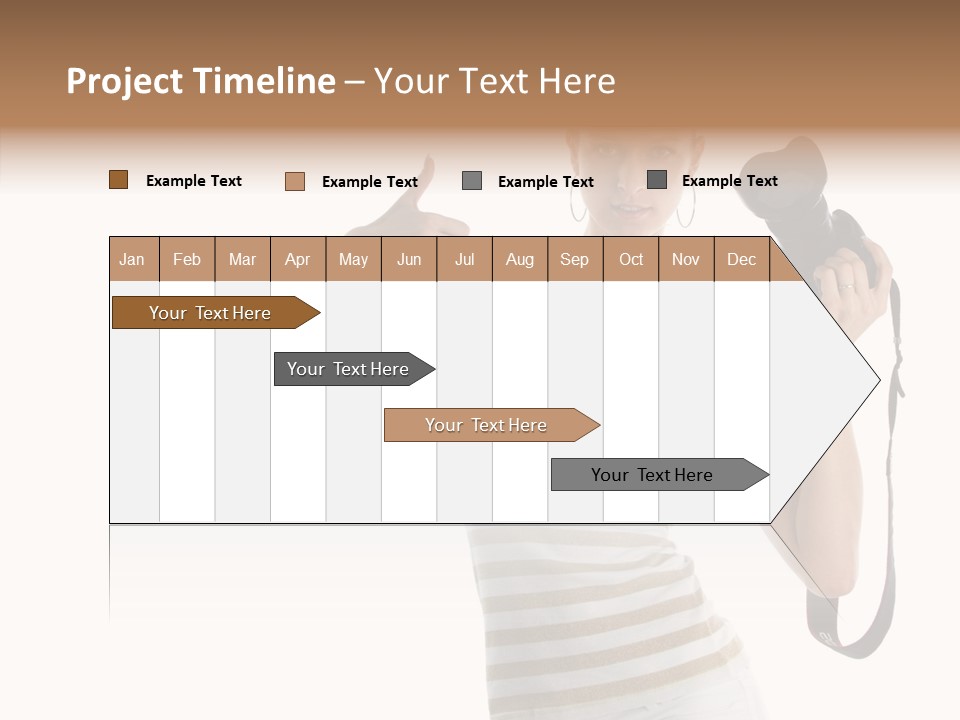 Beauty White Caucasian PowerPoint Template
