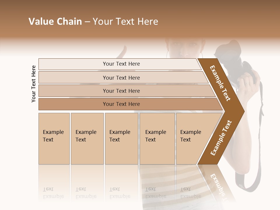 Beauty White Caucasian PowerPoint Template