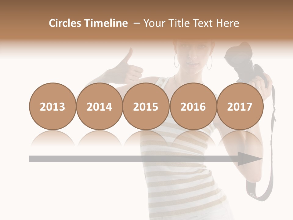 Beauty White Caucasian PowerPoint Template