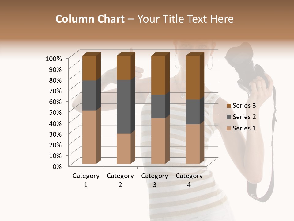 Beauty White Caucasian PowerPoint Template